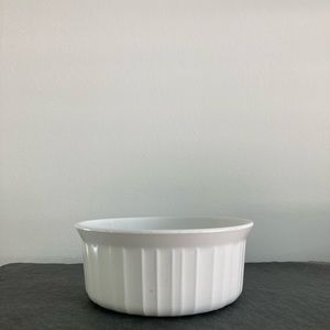 Vintage white small Corningware bowl F-16-8